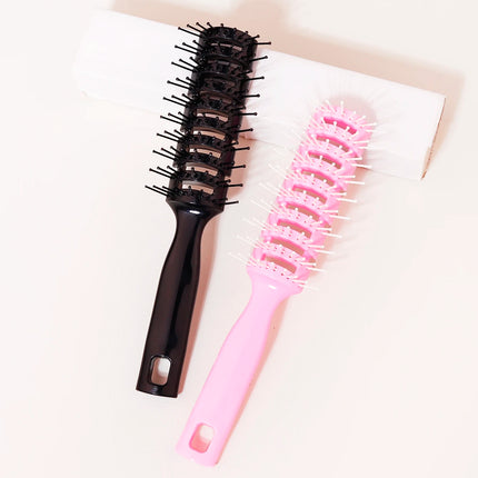 1 piece of hair straightening and anti-static hollowed out scalp massage hair comb hair styling comb Special for real hair wigs