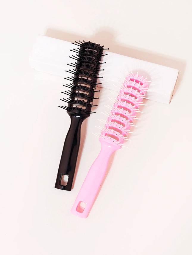 1 piece of hair straightening and anti-static hollowed scalp massage hair comb, hair styling comb, special for real hair wigs