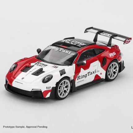MINIGT 1/64 Porsche 911 (992) GT3 RS Weissach Package Guards Red MGT01060-CH Car Alloy Diecast Metal Model Kids Toys Boys