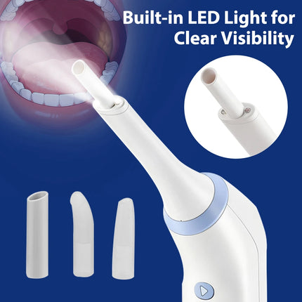 Electric Tonsil Stone Remover Tonsil Stone Removal Kit Vacuum With LED Light Irrigation Syringe Suction Tonsil Stone Removal