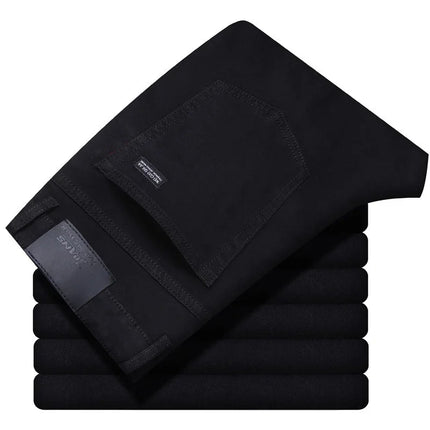 Men Classic Advanced Fashion Brand Jeans Jean Homme Man Soft Stretch Black Biker Masculino Denim Trousers Mens Pants Overalls