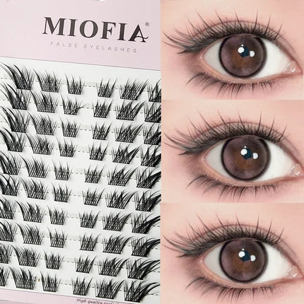 120 bundles Mink False Eyelash Natural Fishtail Lash 3D Russian Individual Eyelash Extension Cluster Makeup Tool Wholesale