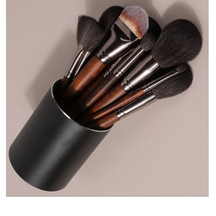 Goat Hair Makeup Brushes Set: Eyeshadow Brush, Foundation Loose Powder Brush, Blush Brush,Comestic Beauty Tools Preminum Quality
