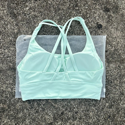 Solid Color Fitness sport Bra Women Cross soft high strength Tight Top Comprehensive Training Gym Yoga Underwear With Chest Pad
