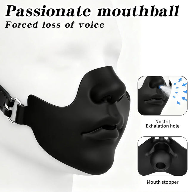 Full Silicone Mouth Gags BDSM Breathable Ball Gag Adjustable Belt Bondage Restraints Adult Games Sex Toys for Couple Role Play