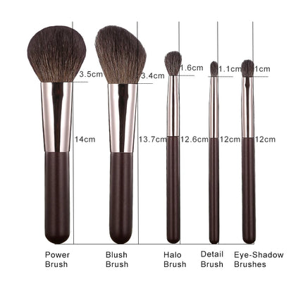 Mini Makeup Brushes Set Travel Friendly Professional Makeup Brush Set For Eyes Lips And Blush Application