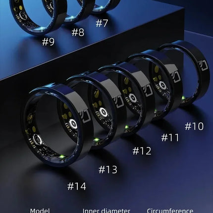 R20 NFC Access Control Smart Ring Ceramic Sheel 7mm Ultra Thin Ring Fitness Tracker IP68 Waterproof Health Monitor Finger Ring