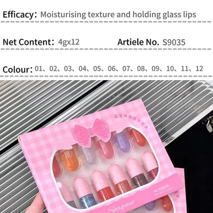 SHAQINUO Lip Gloss Set, Long-Lasting, Pigmented, Hydrating & Moisturizing with Mirror-Like Shine and Glitter, Perfect for Gifts