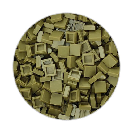 200/330/660pcs MOC Pixel Particles Plate Smooth 1x1 DIY Building Blocks Flat Square Bricks Halloween Christmas Children Toy 3070