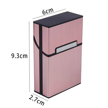 Aluminum Cigarette Case Portable 20 Cigarette Holder Stylish Metal Smoke Storage Box Container for Home & Business Use