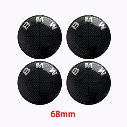 The new badge is suitable for the 45mm standard badge of BMW collective ABS 82/74mm hood/trunk 56/68mm wheel cover.