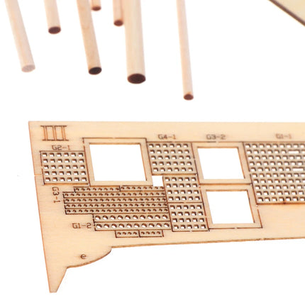 Hot sale 1 Set 1:100 Halcon Wooden Sailing Boat Model DIY Kit Ship Assembly Decoration Gift