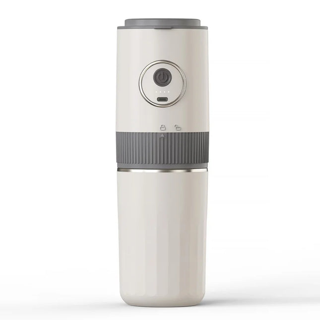 All-in-One Coffee Maker Travel-Friendly Handheld Espresso Machine with Built-in Grinder Mini Pour-Over Cup for Home and Outdoor