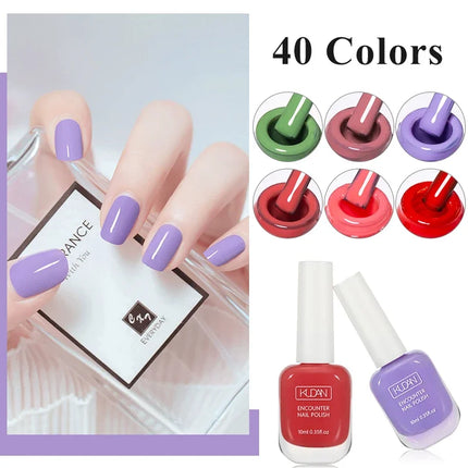 10ml Water-Based Peel Off Nail Polish 40 Colors Fast Drying Long Lasting Nail Supplies Varnish Nail Art For Manicure DIY Summer