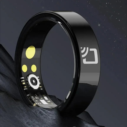R20 NFC Access Control Smart Ring Ceramic Sheel 7mm Ultra Thin Ring Fitness Tracker IP68 Waterproof Health Monitor Finger Ring