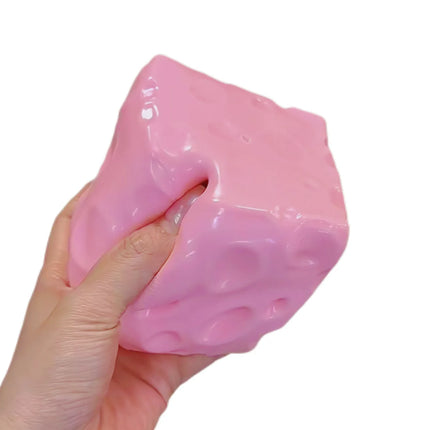 Kawaii Strawberry Milk Cheese Mochi Squishy 7cm Flour Fidget Squeeze Slow Rebound Stress Relief Toy Kids Adults Party Gifts