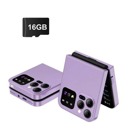 SERVO Classic Color Flip Mobile Phone Auto Call Record FM Radio Speed Dial Magic Voice GSM Dual SIM Unlocked Foldable Cellphones