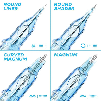 20/10pcs EMALLA Eliot Tattoo Cartridge Needles RL RS CM MG Disposable Sterilize Tattoo Permanent Makeup Cartridge Machine Needle