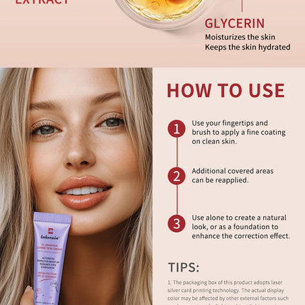 Moisturizing Correcting CC Cream Waterproof Anti-sweat Makeup Before Concealer Lasting Women Makeup Protect Skin erborian Make