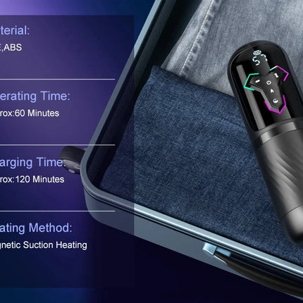 5 IN 1 Automatic Telescopic Male Masturbator Penis Pump Heated Sucking Vibrating Sex Machines With LCD Display Sex Toys for Men