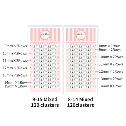 NATUHANA Lashes Korea BASF 3D-10D Pre Made Russian Volume Fan Eyelash Extension Russian Volume Premade Fans Cilios Makeup Tools