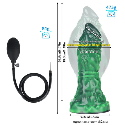 Max 11cm Inflatable Butt Plug Huge Anal Dildo Silicone Sex Toy Women Men Anal Extender 18+ Prostate Massage G-spot Stimulation
