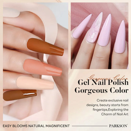 Parkson 12ml Nail Gel Polish TPO HEMA Free Glitter Semi Permanent Soak Off UV LED Long Wear Ultra Diamond Top Coat Varnish