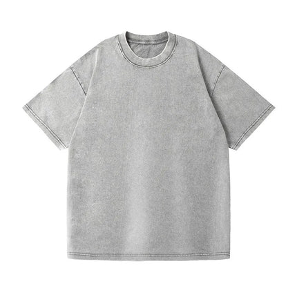 350gsm Men's Washed Vintage T-Shirts Street Hip Hop Retro Punk T Shirt men Harajuku Casual Cotton Short Sleeve Acid Wash Tops