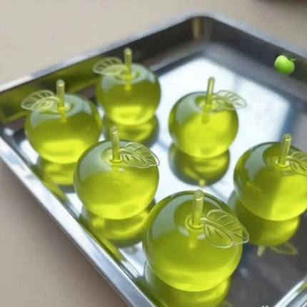 Squishy Green Apple Stress Relief Toy Soft Transparent Slow Rebound Squeeze Toy Decompression Fidget Toy for Adults & Kids