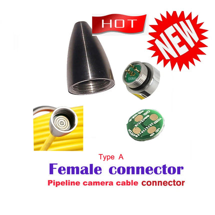 Pipe Inspection Camera Cable Repair Kit Connector Pipe Camera Head Cable Replacement Spare Part