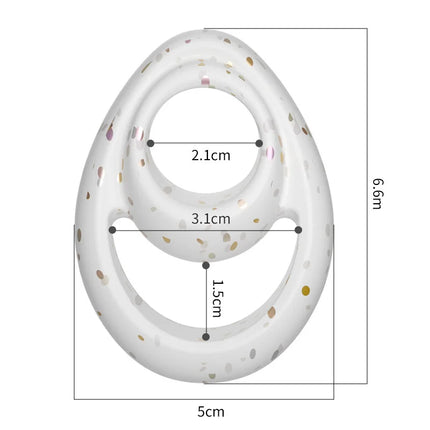 Double-ring 8-shaped Locking Precision Ring, Liquid Silicone Rubber Ring, Co-vibration Delay Ring
