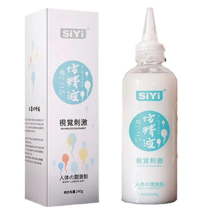 Semen Substitute Water Based Lubricant Gel for Men/Women, Realistic Texture, Compatible with Anal/Vaginal Toys& Long-Lasting