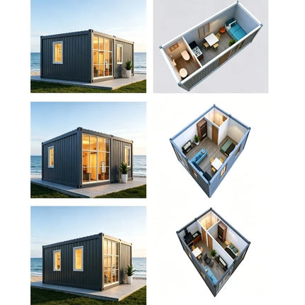 Luxury 2 Storey House Villa Prefabricated Foldable Expandable Container House Portable Mobile Tiny Home Garden Rooms Cabins