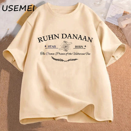 Ruhn Danaan Crescent City T-shirt Rhysand T-Shirt Book Lover Sarah J Maas ACOTAR T-shirt Bookish Cotton Short Sleeve Tee Clothing