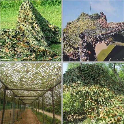 Premium Camouflage Netting for Camping Shade and Concealment Woodland Camouflage Party Decoration Halloween