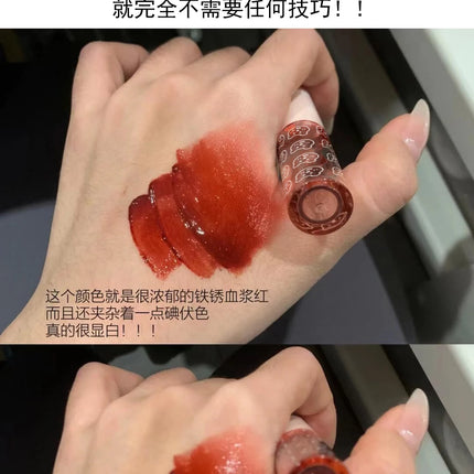 Cherry Pink Waterproof Mirror Finish Water Lip Gloss Nude Brown Clear Tint Glass Lip Oil Liquid Makeup for Luminous Look