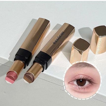 3 in 1 Pearly Highlighter Eyeshadow Stick Makeup Waterproof Long Lasting Glitter Eyeshadow Eyeliner Lazy Quick Makeup Cosmetics