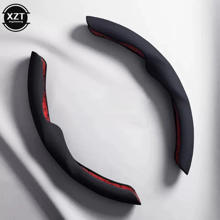 2pcs 36-38CM PU Car Steering Wheel Cover Liquid Feeling Universal Car Interior Accessories Car styling
