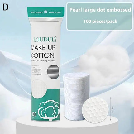 100pcs Cotton Pads Disposable Clean Cottons Face Nail Polish Remover Round Soft Face Cleansing Remover Pads Makeup Tools