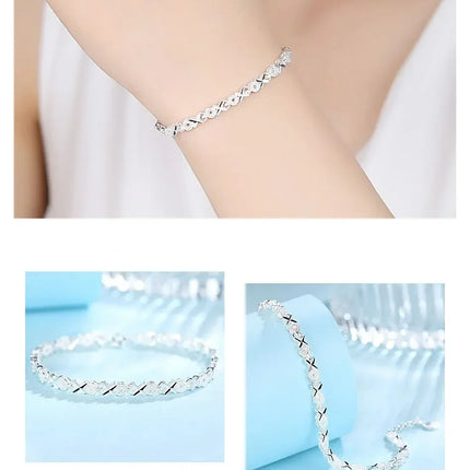 925 Sterling Silver Bracelet Fashion Multiple Styles Bracelet Chain For Women Fashion Luxury Charm Bracelet Wedding Jewelry Gift
