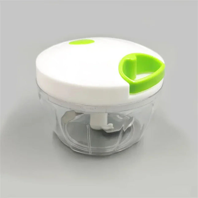 Food Shredder Processor Mini Manual Rope Garlic Cutter Meat Mincer Vegetable Onion Cutter Garlic Masher Kitchen Tools Portable