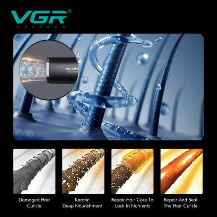 VGR Hair Dryer Professional Hair Dryer Machine Negative Ion Hair Dryers BLDC Motor 110000 RPM Hair Salon for Household Use V-469