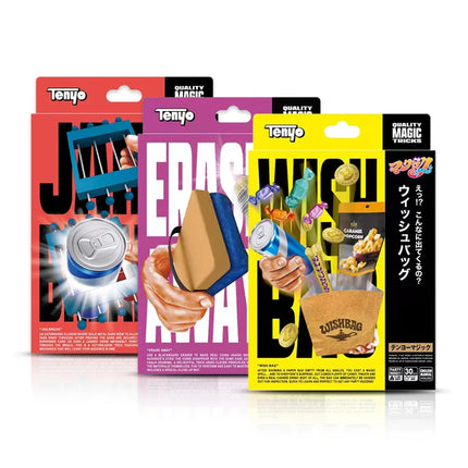 Tenyo 2026Penetrating Metal Wish Bag Jailbreak Erase Away Elimination Blackboard Eraser Close-up item magic tricks funny party