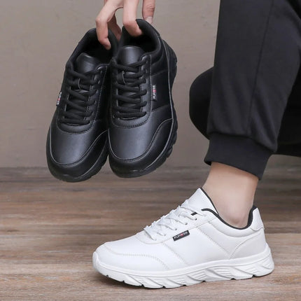 New Men's Sneakers Fashion Leather Men's Casual Shoes Outdoor Jogging Training Shoes High-Quality Comfortable Men's Shoes
