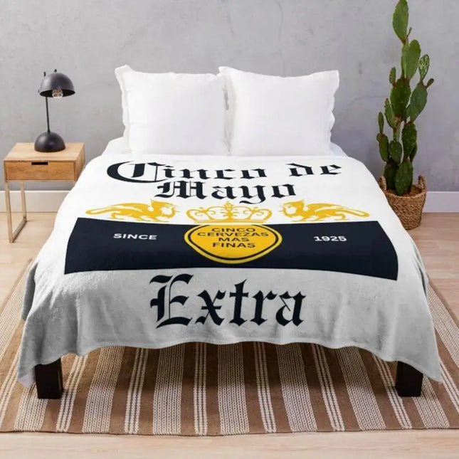 Beer Corona Extra Vintage Fleece Blanket Corona Extra Beer Since 1925 Throw Blanket Gift For Fan Corona Extra Merch Warm Wint