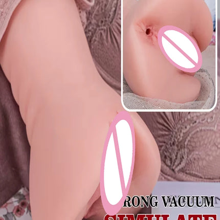 Authentic male sex dolls, male pocket vaginal masturbators featuring a slender, virgin-style vagina and anus