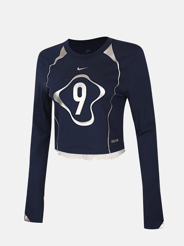 NIKE Women's AS W NSW LS CRP Sports and Leisure Long sleeved T-shirt IO0467-410