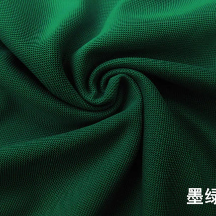 Pure Pique Fabric Classic Comfort Mesh Spring Summer Collar Polo T-Shirt Breathable Designer Knit Clothing DIY Material