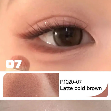 Red Brown Eyeshadow Palette Multifunctional Makeup Palette Silky Matte Coral Red Eyeliner Silkworm Lower Shadow Eyeliner Makeup