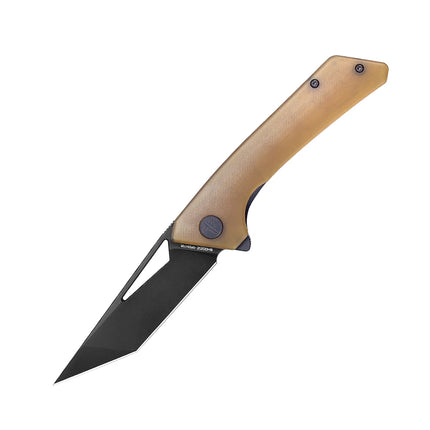 SHOOZIZ Folding Pocket Knife for Men, Flipper EDC knife, 3.36" 14C28N Steel, Ultem/G10,Outdoor  Camping Tool with Clip OPERATOR